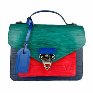Louis Vuitton 2way Handbag Crossbody Epi Neo Monceau Leather Multicolor Silver